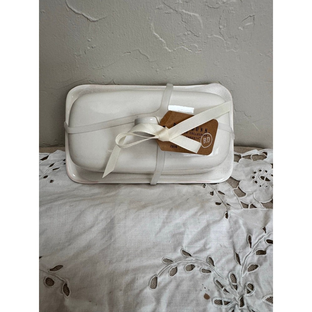 Rae Dunn BUTTER dish NWT 2026 - Picture 3 of 4